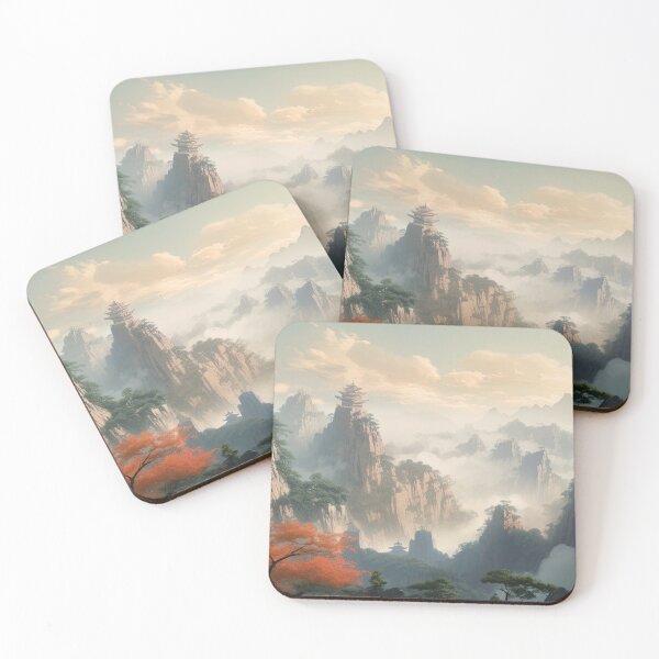 Item preview, Chinese Mountain Landscape in Autumn designed and sold by NoWayy.