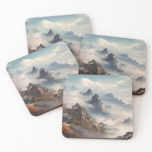 Item preview, Chinese Mountain Landscape in Autumn designed and sold by NoWayy.