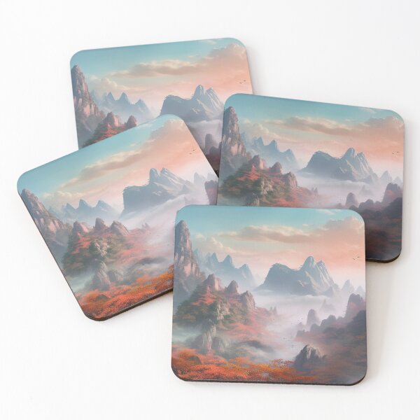 Item preview, Chinese Mountain Landscape in Autumn designed and sold by NoWayy.