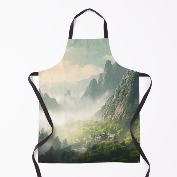 Item preview, Colourful Chinese Mountain Landscape designed and sold by NoWayy.