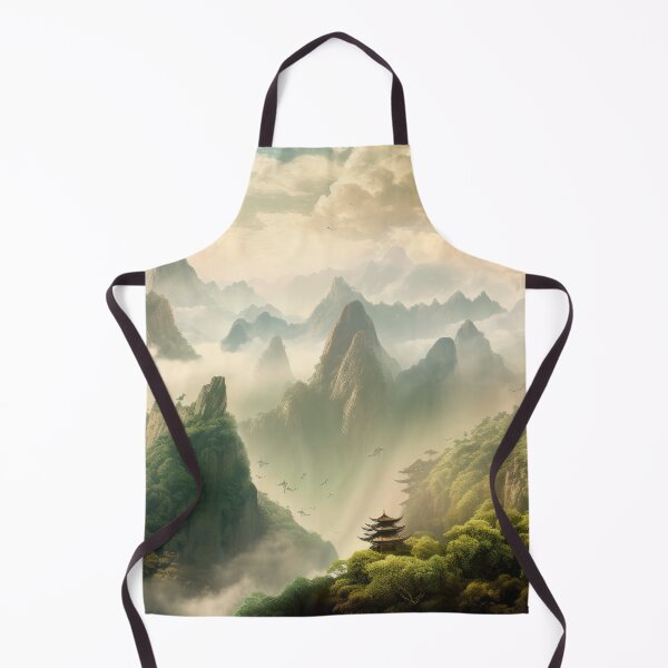 Item preview, Colourful Chinese Mountain Landscape designed and sold by NoWayy.