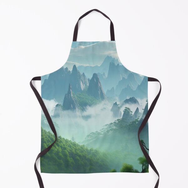 Item preview, Colourful Chinese Mountain Landscape designed and sold by NoWayy.