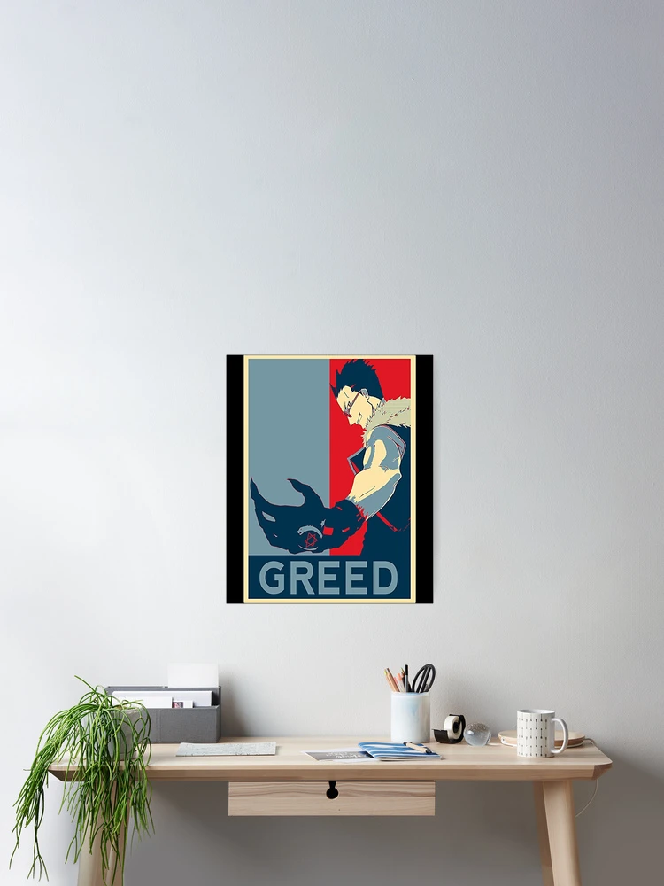Thumbnail 2 of 3, Poster, Greed designed and sold by MathildeIsaac.