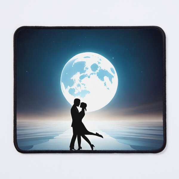 Item preview, Moonlit Melodies: Minimalistic Art of Dancing Duo in Serene Moonlight designed and sold by drinuxp.