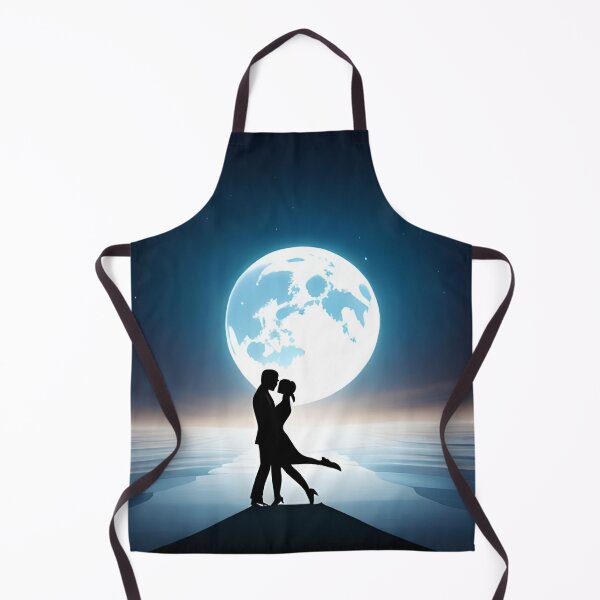 Item preview, Moonlit Melodies: Minimalistic Art of Dancing Duo in Serene Moonlight designed and sold by drinuxp.
