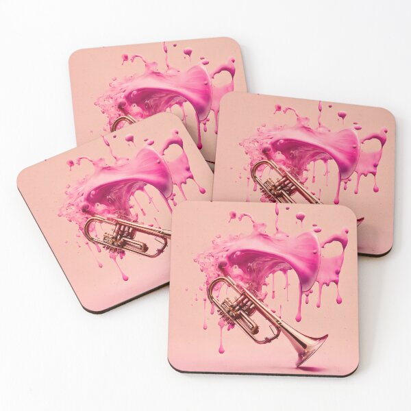 Item preview, pink trumpet splash designed and sold by miraclemeows.