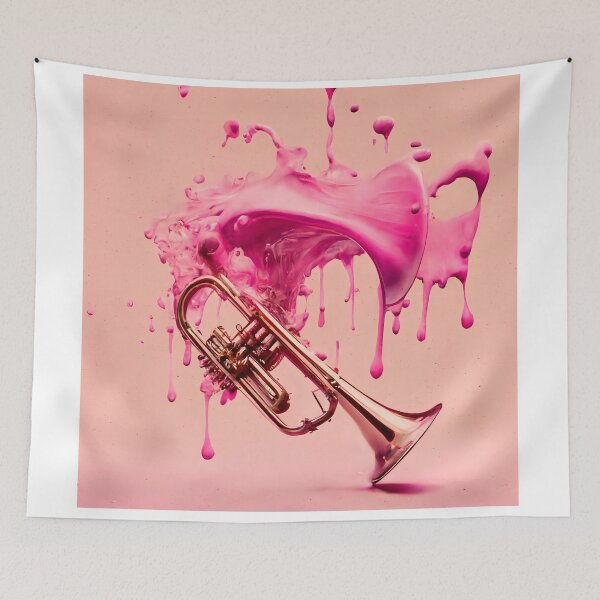 Artikelvorschau, pink trumpet splash  entworfen und verkauft von miraclemeows.