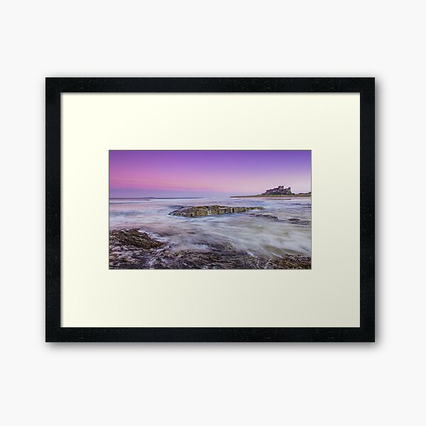 Bamburgh Sunset Framed Art Print