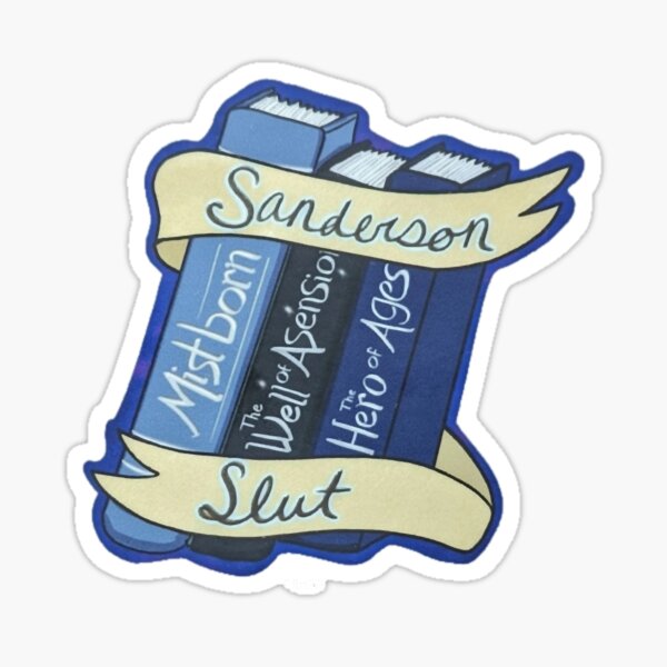 Brandon Sanderson Sticker Mistborn Book Stack Vinyl Sticker 