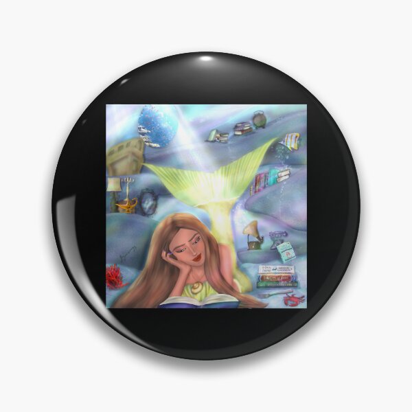 Item preview, Mermaid reading designed and sold by phebebuettner.