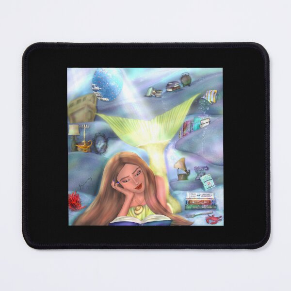 Item preview, Mermaid reading designed and sold by phebebuettner.