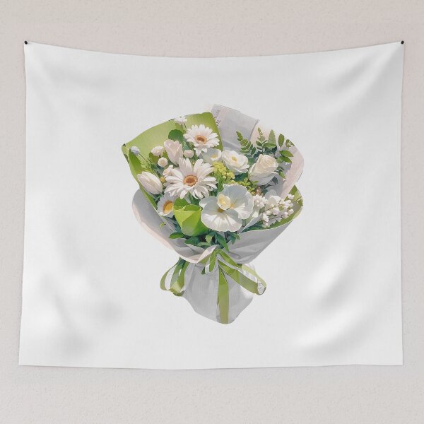 Item preview, Green Flower，Beautiful Flowers designed and sold by Lychee Design.