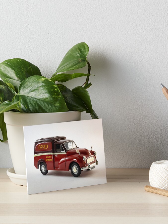 Rare 1967 Oxford Morris Minor Van Art Board Print