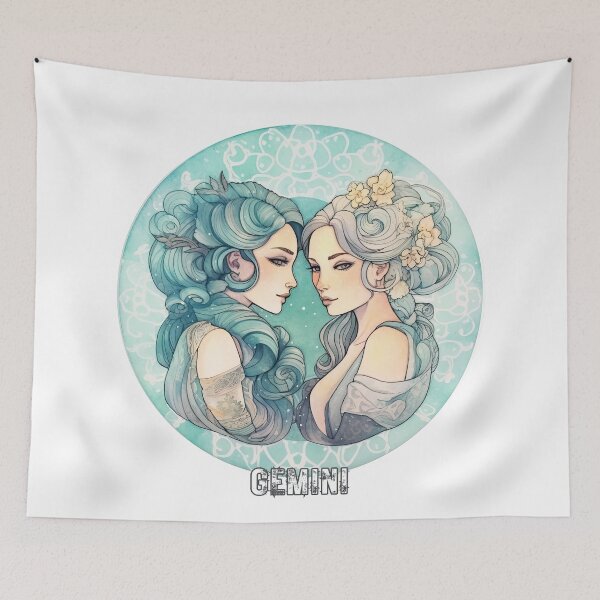 Item preview, White Zodiac - Gemini designed and sold by ChromiaTechArt.