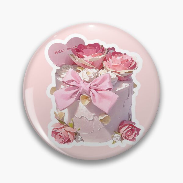 Item preview, Birthday cake, Pink Flower，Beautiful Flowers designed and sold by Lychee Design.