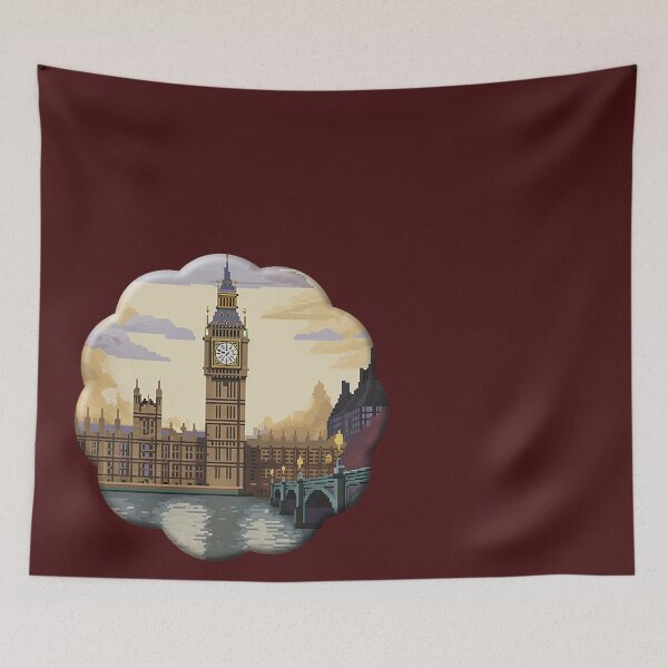 Item preview, Pixelated Timekeeper: Big Ben designed and sold by BloomingPixel.