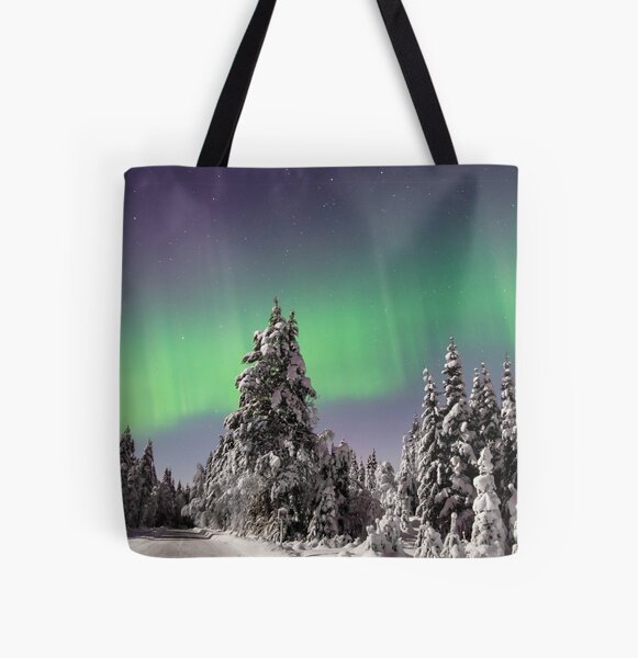 Lady Aurora All Over Print Tote Bag