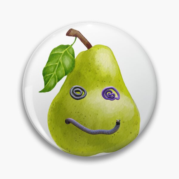 Item preview,  worm and pear designed and sold by maggNf.