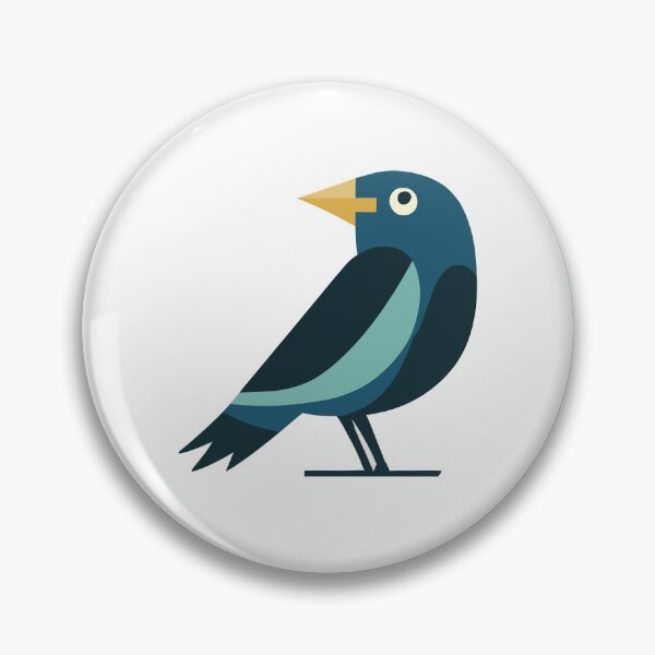 Item preview, Mid Century Modern Jackdaw designed and sold by SorryFrog.