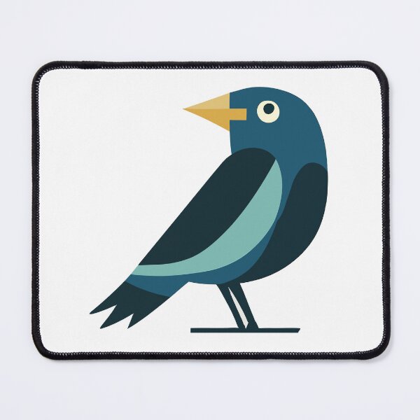 Item preview, Mid Century Modern Jackdaw designed and sold by SorryFrog.