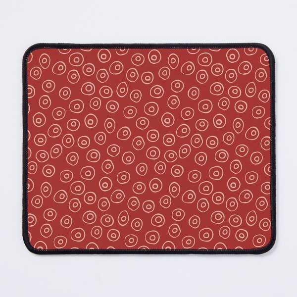 Item preview, hand drawn organic circles in bold energetic red designed and sold by FrancesPoff.