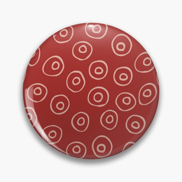 Item preview, hand drawn organic circles in bold energetic red designed and sold by FrancesPoff.