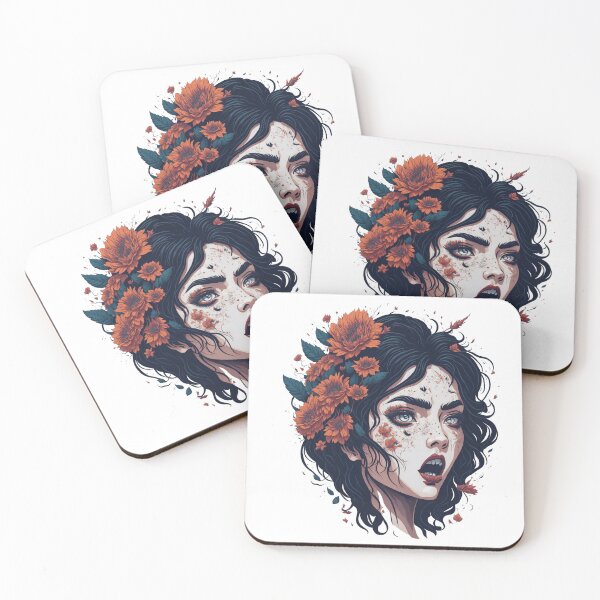 Item preview, Madness woman flower splash. designed and sold by Amorndetch.