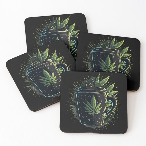 Item preview, Morning coffee with cannabis designed and sold by ZirumsGarden.