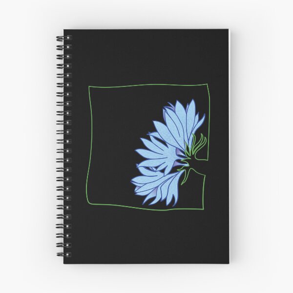 Aperçu de l'œuvre Bleuet minimaliste bleu créée et vendue par Line2Rhyme.