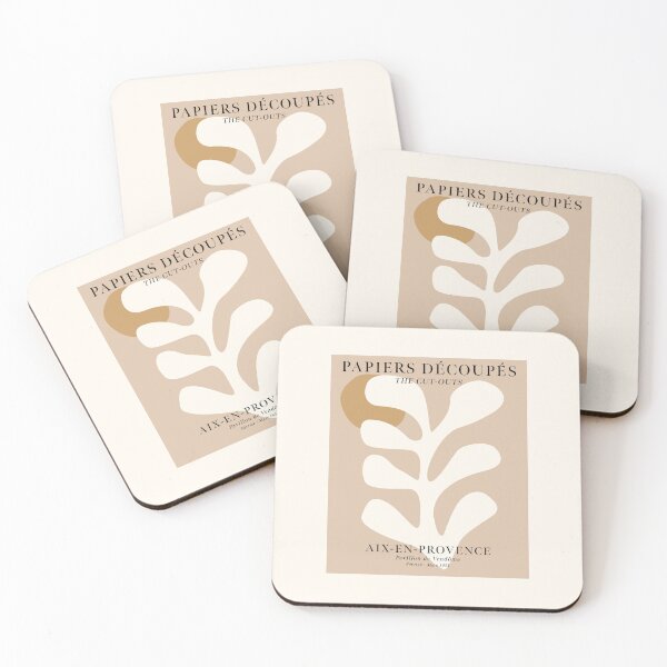 Item preview, After Matisse Papiers Découpés Brown Beige Brown designed and sold by ahumbleconcept.