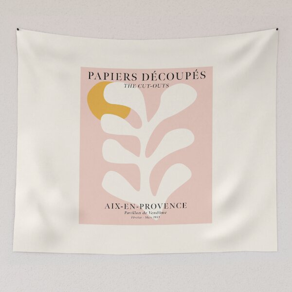 Item preview, After Matisse Papiers Découpés Blush Beige Yellow designed and sold by ahumbleconcept.