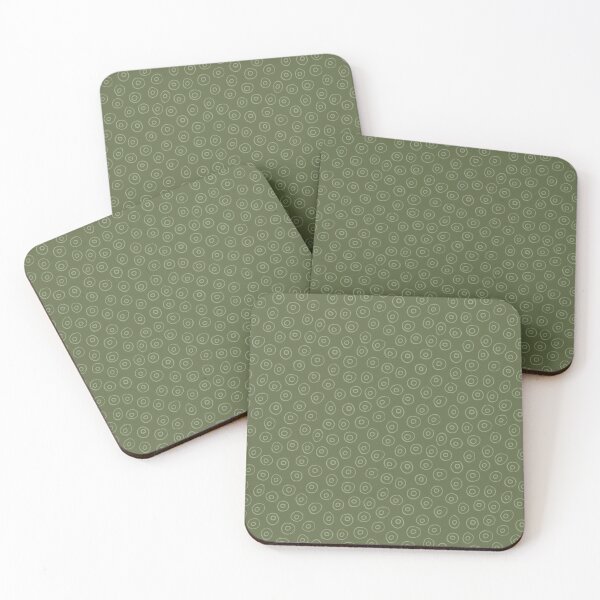Item preview, hand drawn organic circles in muted leaf green designed and sold by FrancesPoff.