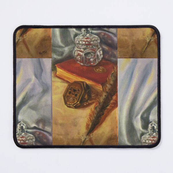 Item preview, Book of memories still life oilpainting designed and sold by Lotusalchemy.