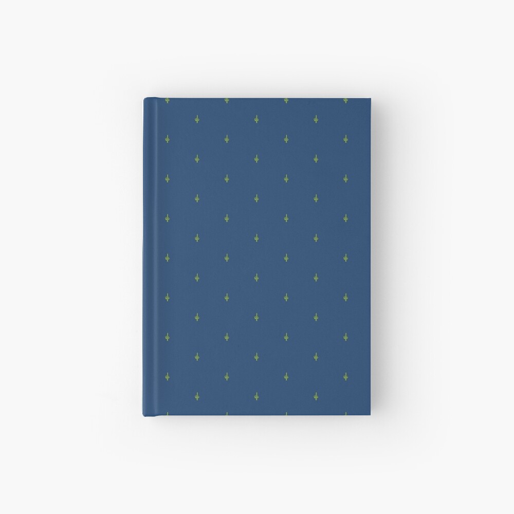 Succ It - Cute But Rude Cactus - Dark Blue - Tiled Hardcover Journal