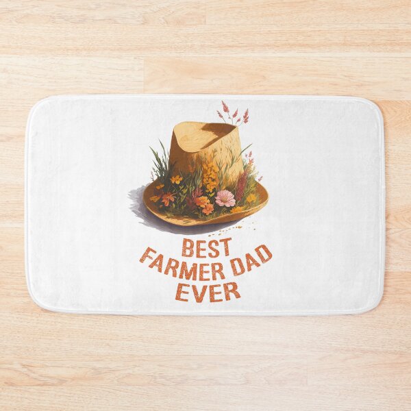 Item preview, Best Farmer Dad Ever Vintage Floral Straw Hat For Father Day designed and sold by Zazizu.