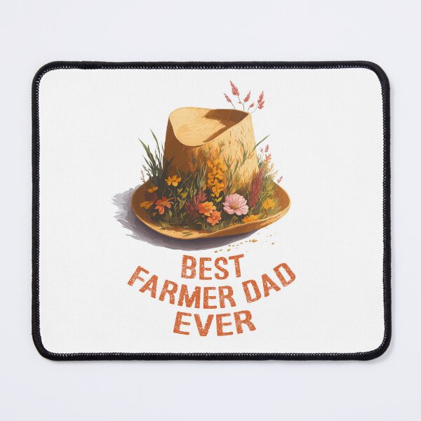 Item preview, Best Farmer Dad Ever Vintage Floral Straw Hat For Father Day designed and sold by Zazizu.