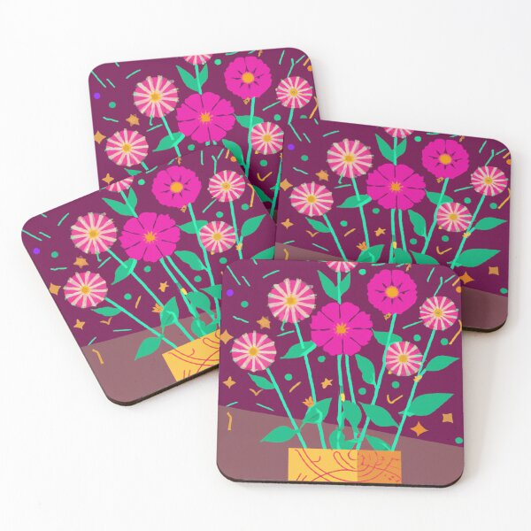 Item preview, Intricate Petals: Art Deco Inspired Violet Flower Symphony designed and sold by RainingShallots.