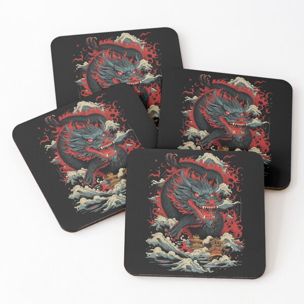 Item preview, Great Black Japanese Dragon designed and sold by cetakulang.
