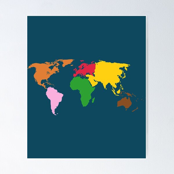 Map of the World Hemispheres Montessori Geography -  Portugal