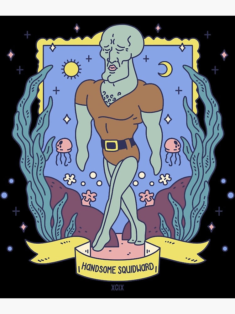 Handsome Squidward - Spongebob Photographic Print for Sale by