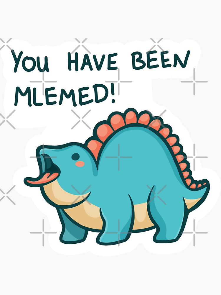 Meep Morp Dinosaur Sticker