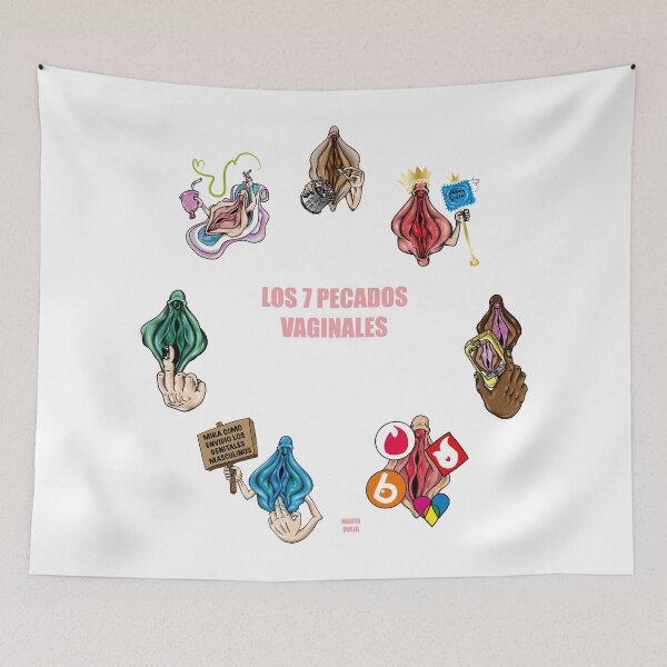 Item preview, Los 7 pecados vaginales / The seven pussy sins designed and sold by martaoveja.