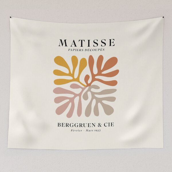 Item preview, Matisse Papiers Découpés Blush Yellow Brown Beige designed and sold by ahumbleconcept.