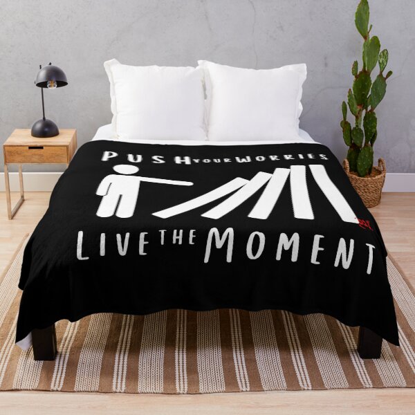 Item preview, Push your Worries, Live the Moment III (dark) / RoYuMi designed and sold by royumi.