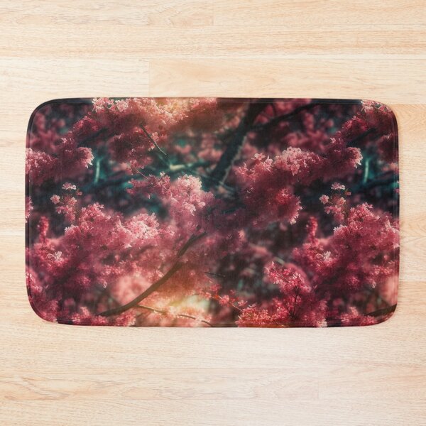 Item preview, Blossoming Splendor - Vibrant Cherry Blossom Digital Art Tile by State of Human designed and sold by stateofhuman.