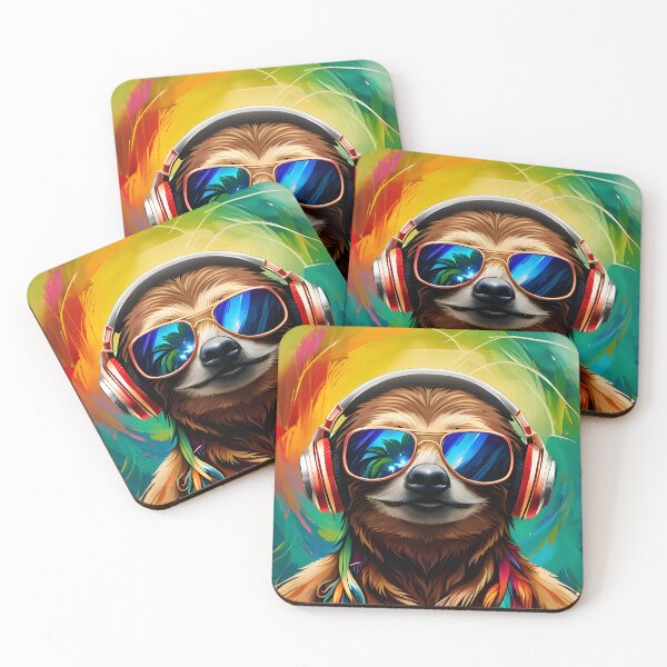 Item preview, Sloth Bouncing to the Rhythm of the Jungle! designed and sold by vanYperen.
