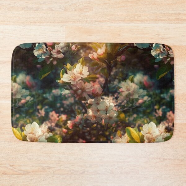 Item preview, Sunlit Apple Blossoms - Photorealistic Digital Art Tile by State of Human designed and sold by stateofhuman.