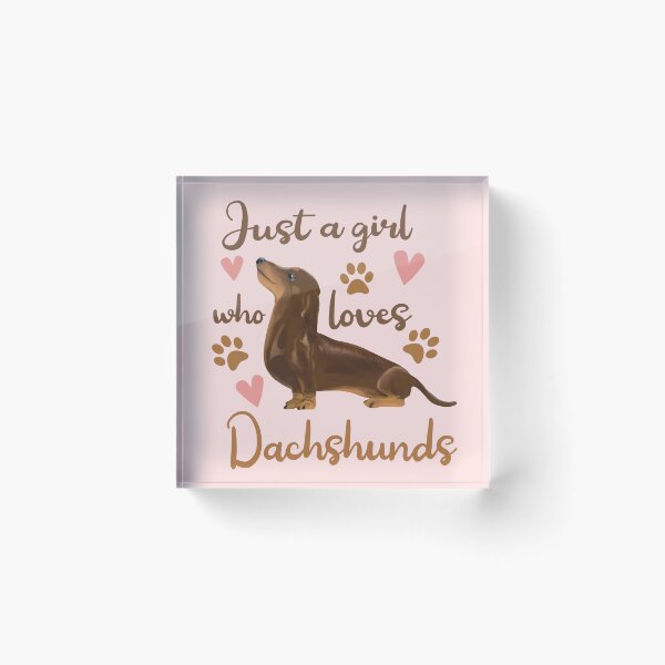Item preview, Just a girl who loves Dachshunds designed and sold by Colorfulman.