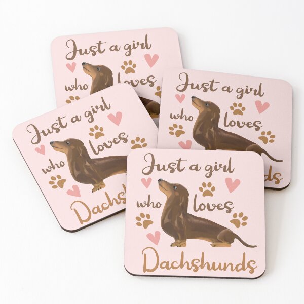 Item preview, Just a girl who loves Dachshunds designed and sold by Colorfulman.