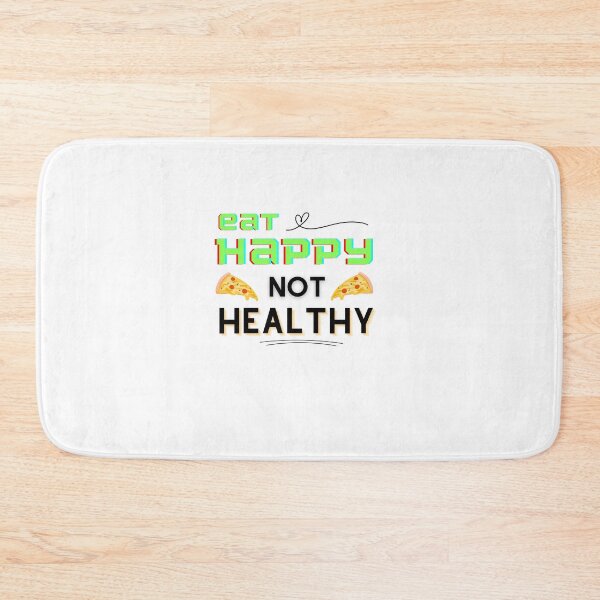 Item preview, eat happy not healthy designed and sold by Artsy Aura ⭐⭐⭐⭐⭐  .